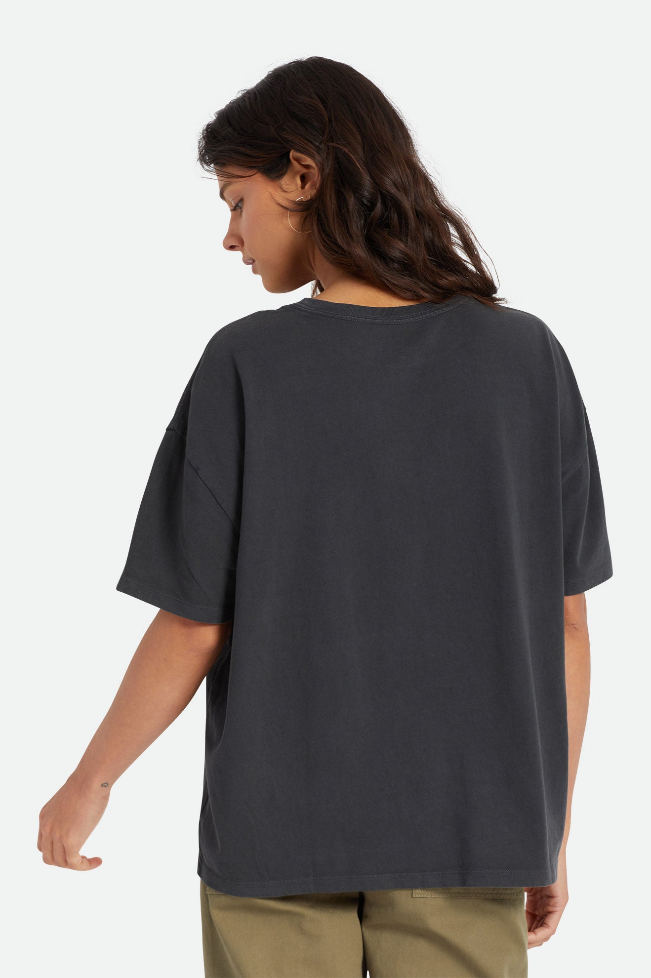 Najfatalniejszy Damskie Brixton Oversized Boyfriend Tee Czarne | SVNPH-9450