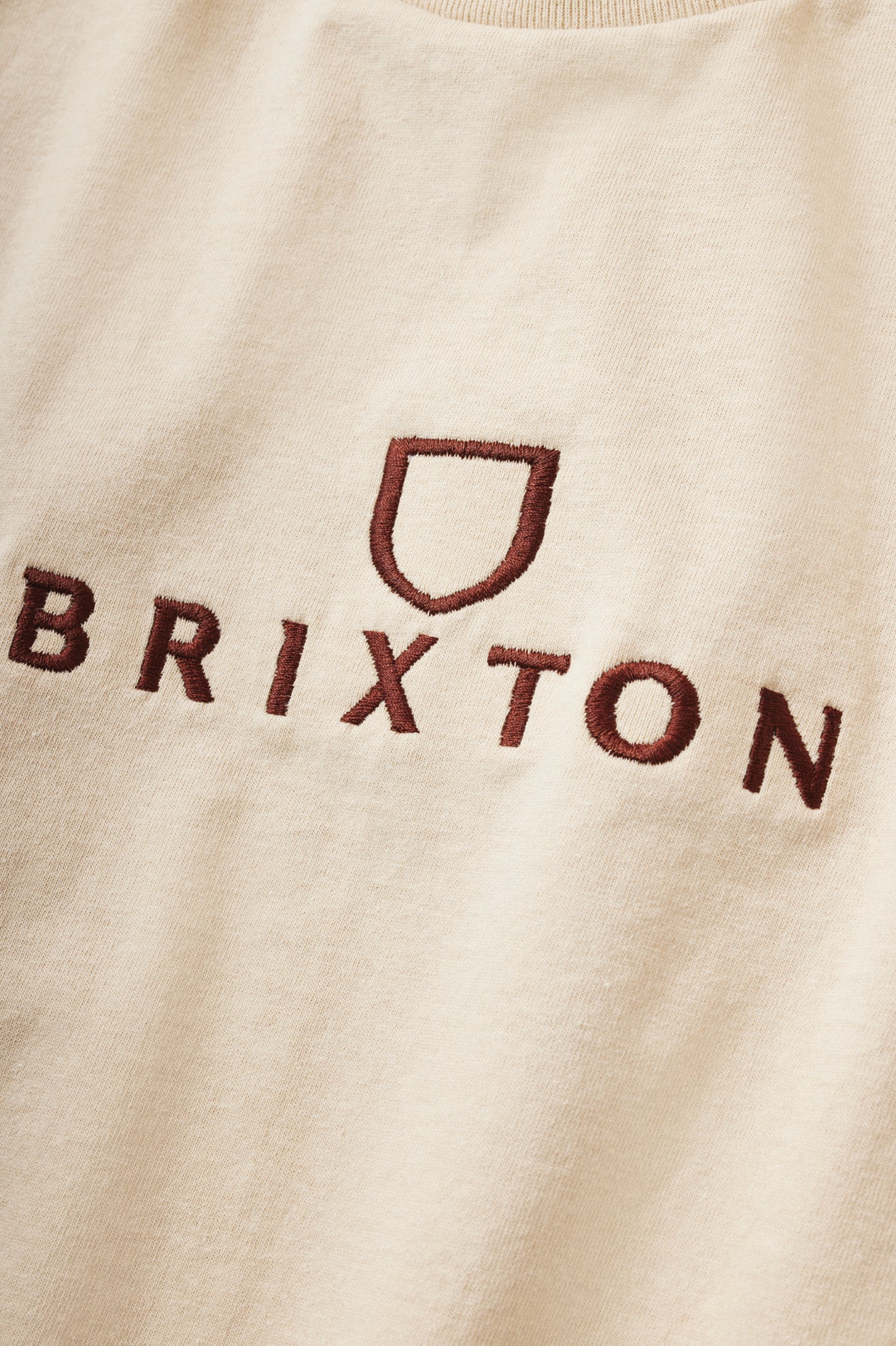 Najfatalniejszy Męskie Brixton Alpha Thread S/S Standard Kremowe | VEYKW-9274