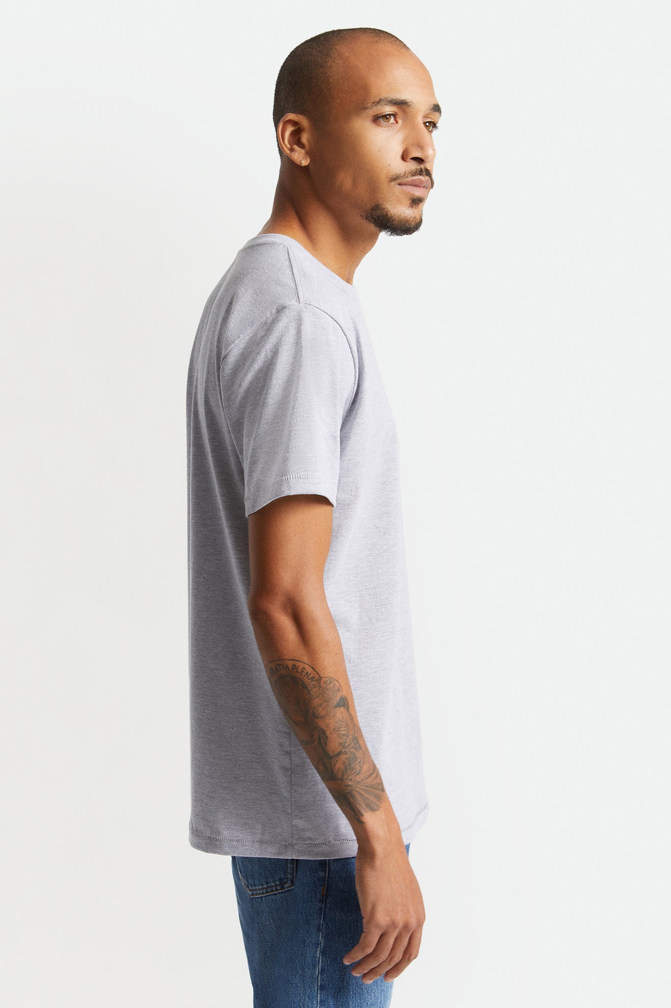 Najfatalniejszy Męskie Brixton Basic S/S Tailored Szare | ZMTSI-3910