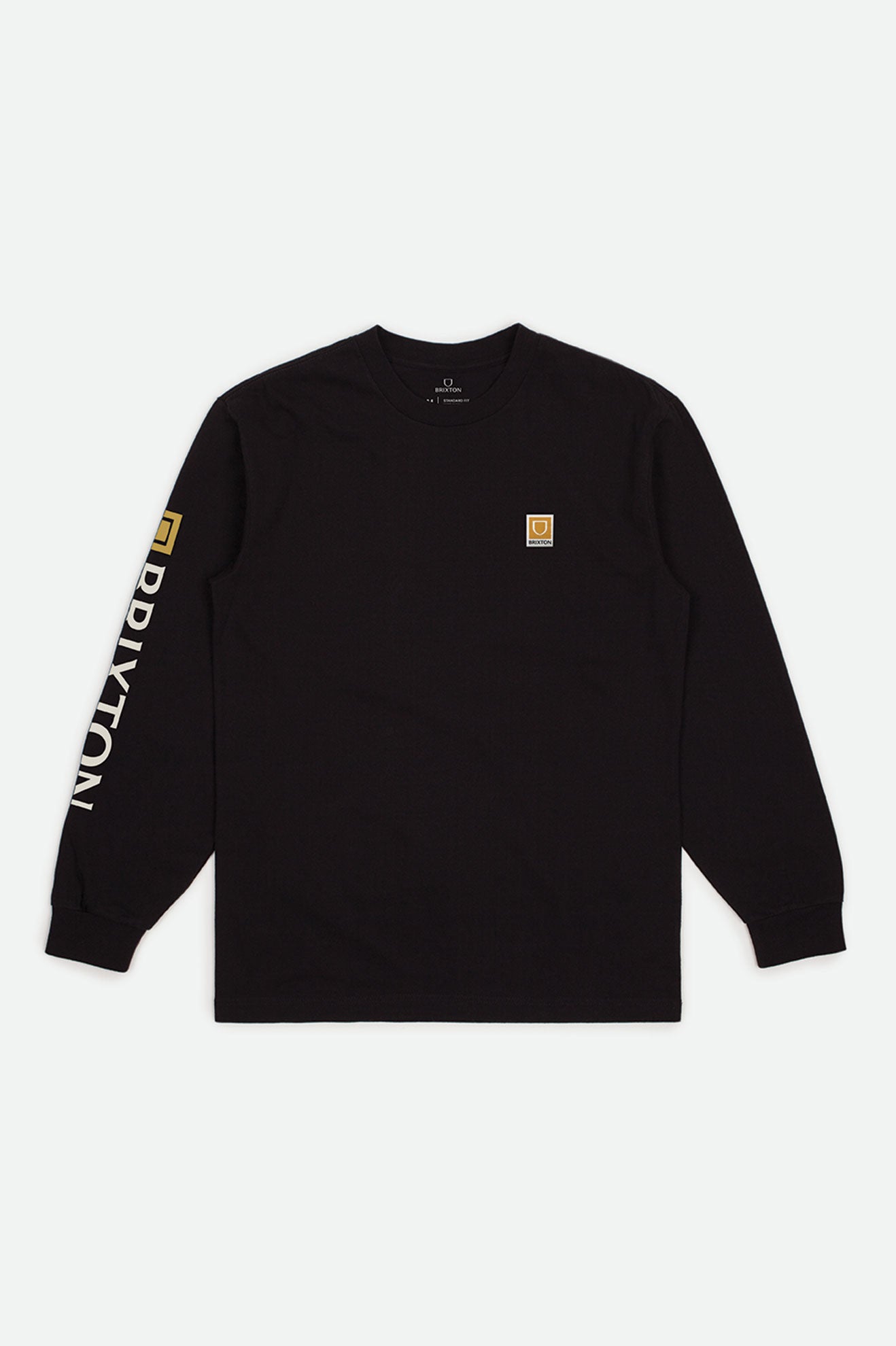 Najfatalniejszy Męskie Brixton Beta II L/S Standard Czarne | EBCTL-7483