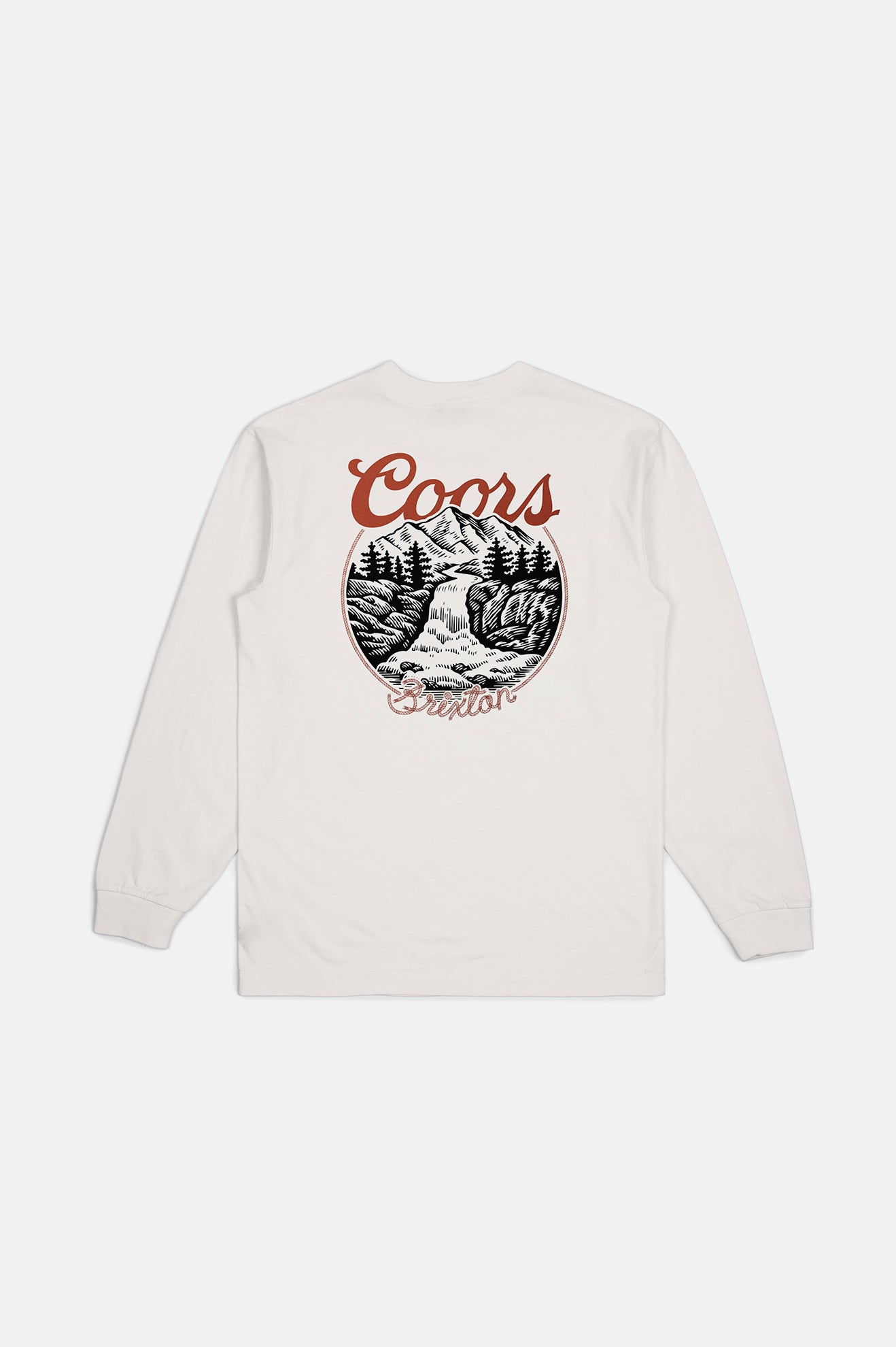 Najfatalniejszy Męskie Brixton Coors Rocky L/S Standard Białe | EOYGP-3709