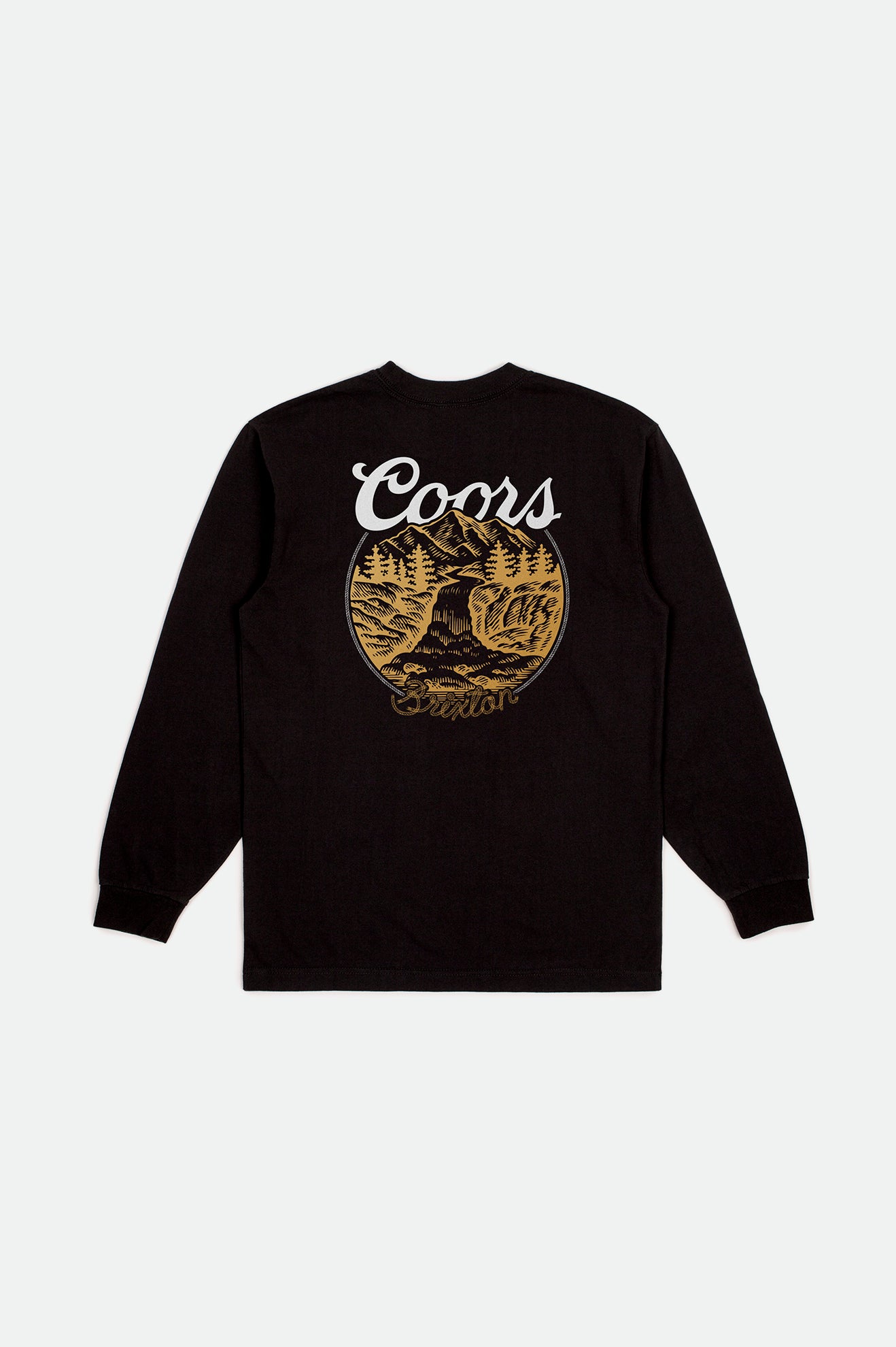 Najfatalniejszy Męskie Brixton Coors Rocky L/S Standard Czarne | GIWVJ-5978