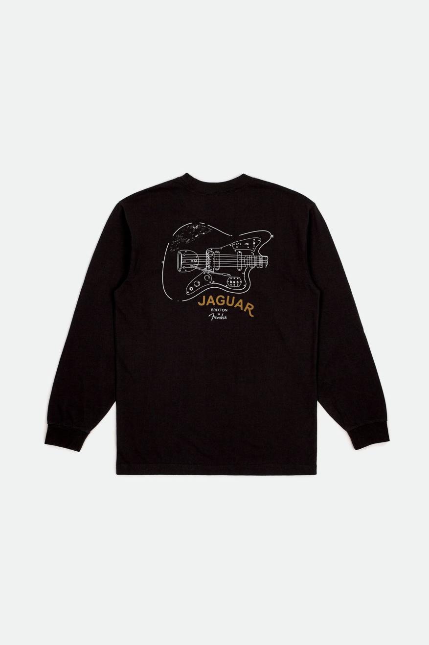 Najfatalniejszy Męskie Brixton Fender Jaguar Contour L/S Standard Czarne | RNLFE-0318