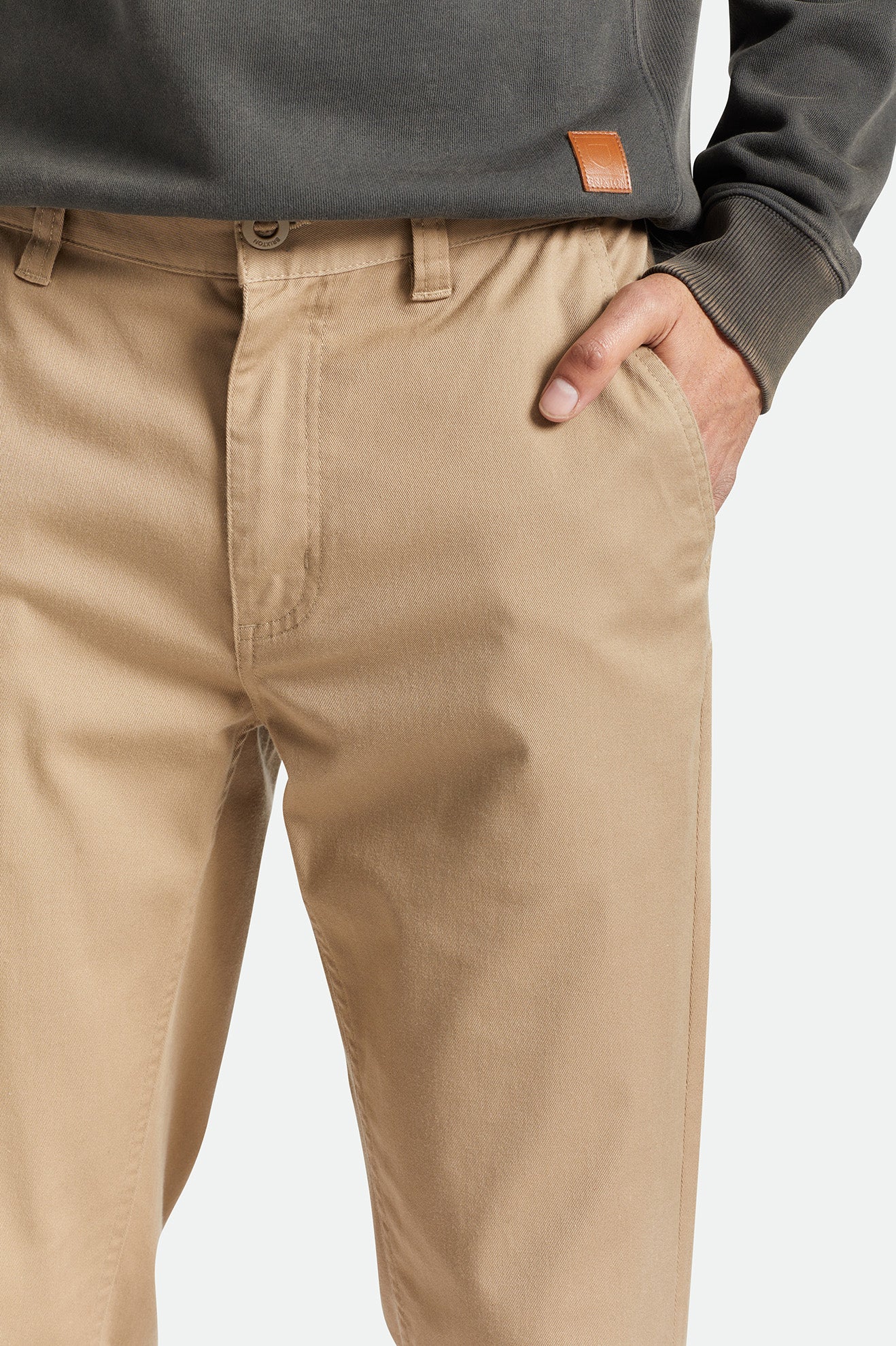 Spodnie Męskie Brixton Choice Chino Khaki | GPWMJ-4068