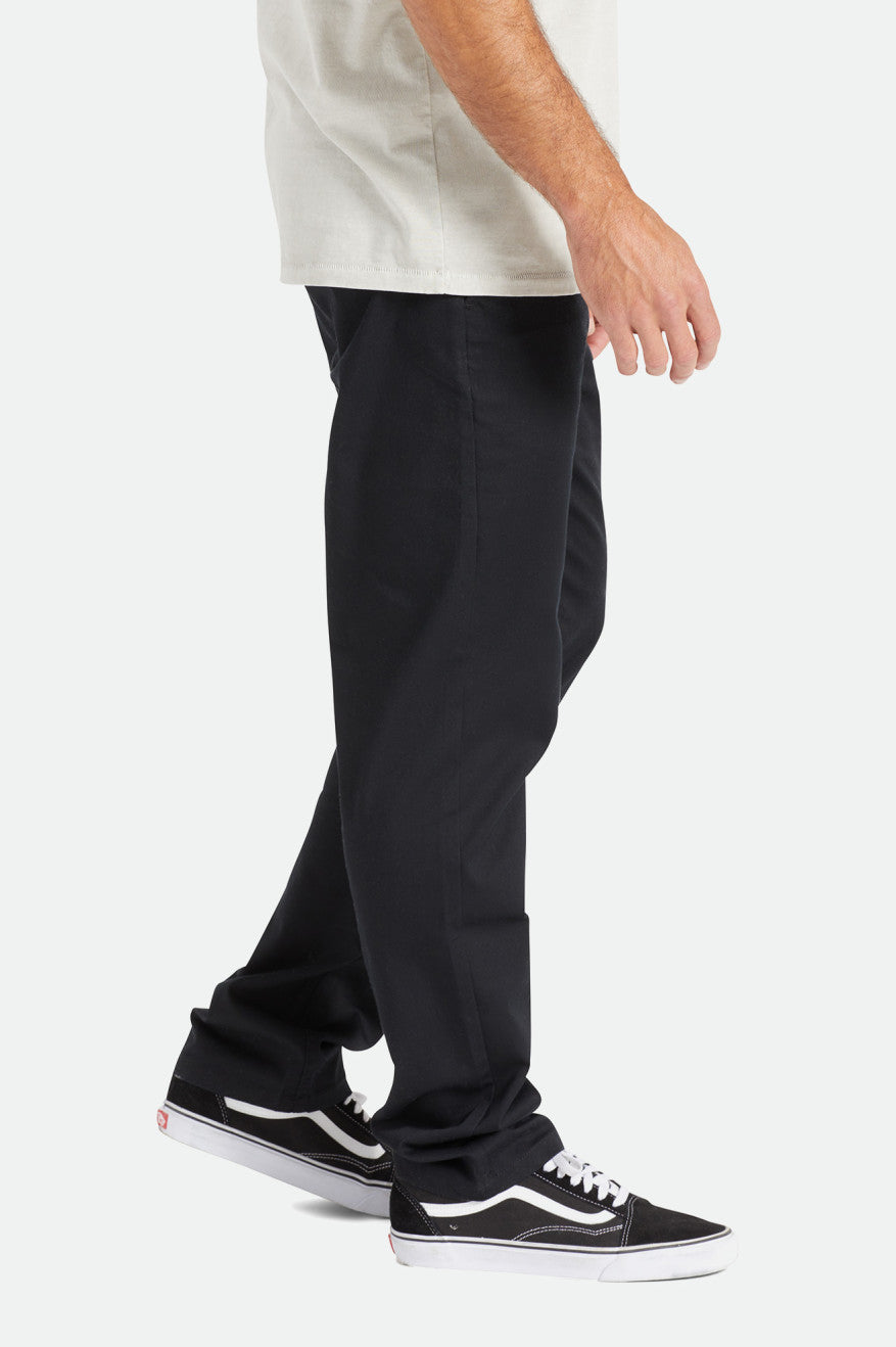 Spodnie Męskie Brixton Choice Chino Regular Czarne | GILNV-0716