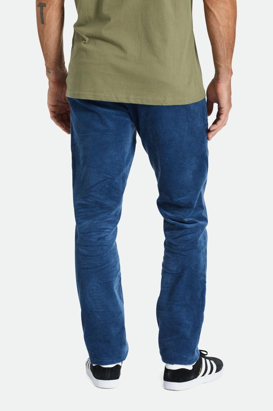 Spodnie Męskie Brixton Choice Chino Regular Niebieskie | IHZNJ-0321