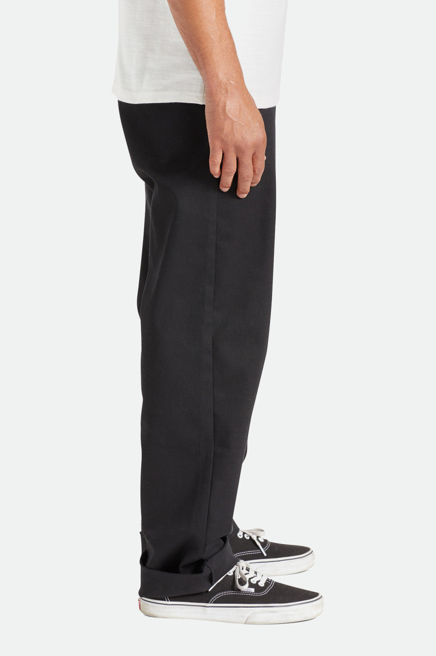 Spodnie Męskie Brixton Choice Chino Relaxed Czarne | BUZOG-7195