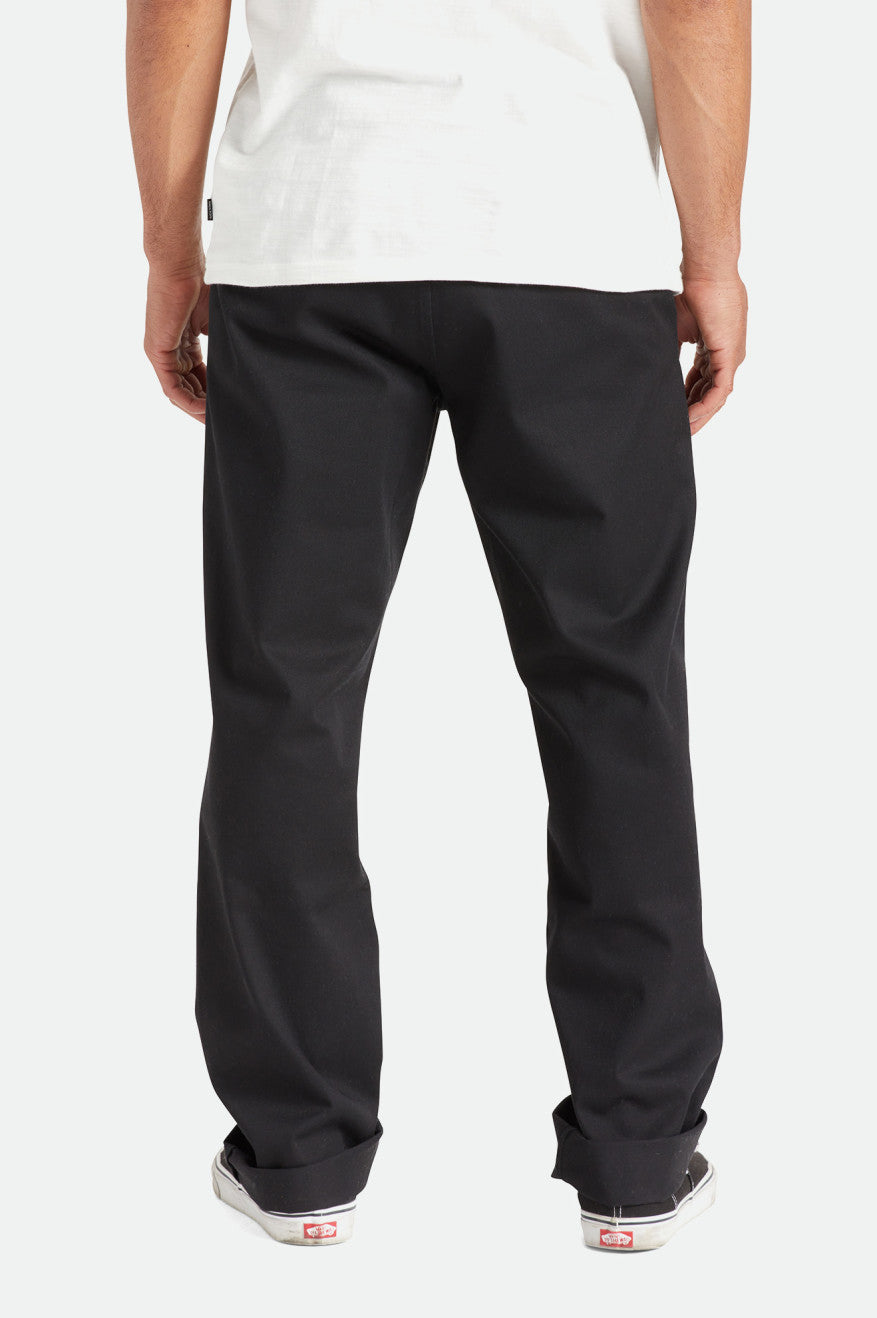 Spodnie Męskie Brixton Choice Chino Relaxed Czarne | BUZOG-7195